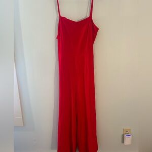 Princess Polly Red Tie-Back Jumpsuit, size 8